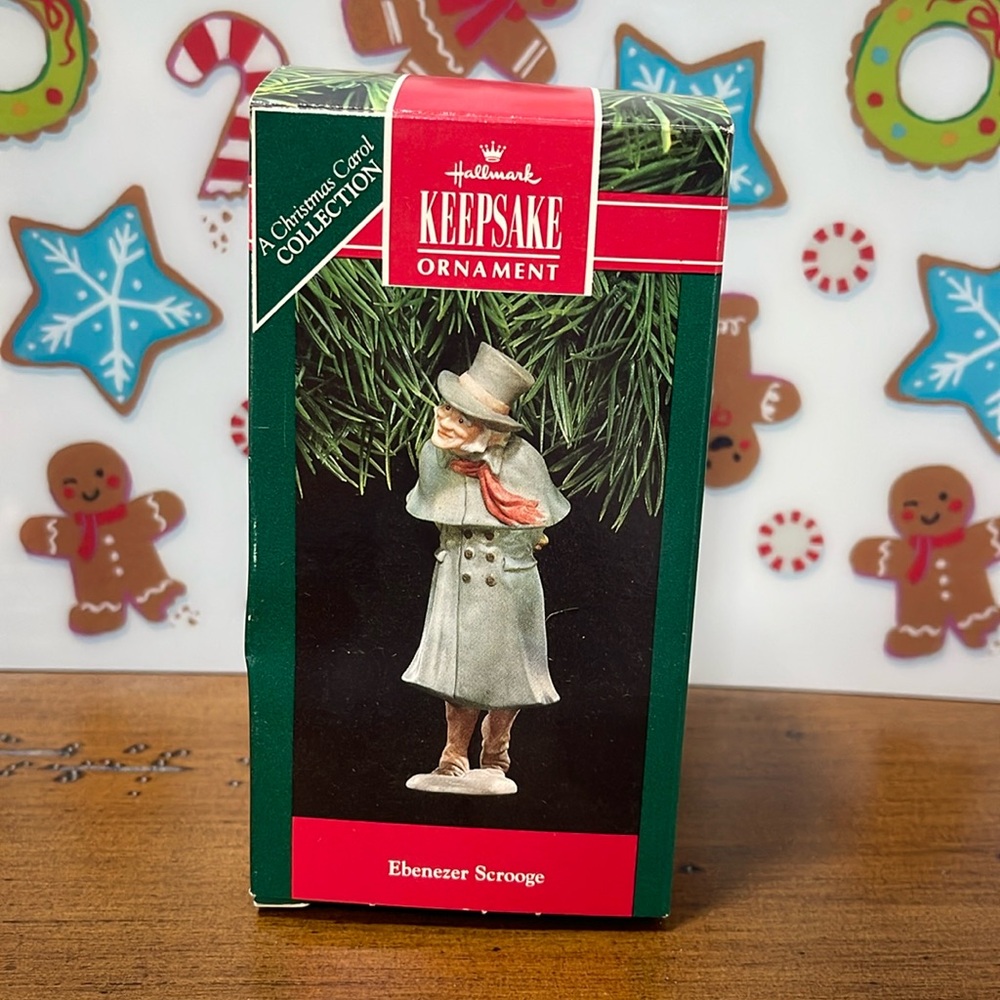NWT Hallmark Keepsake Ornament Ebenezer Scrooge Hand-Painted Fine Porcelain